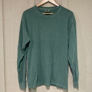 4/$20 Comfort Colors Men's Long Sleeve Shirt in Teal